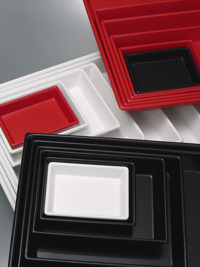 Photographic tray, deep, w/o ribs, red, 19x26 cm These photographic trays made of PVC are...