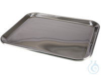 Bandeja acero inoxidable, AISI 304, 450x350x20 mm Bandeja acero inoxidable,...