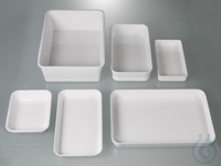 Instrumentenschaal wit 2300 ml Melamine, wit Schaal zonder deksel, autoclaveerbaar Deksel is...