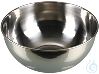 Mixing bowl/laboratory bowl, round, AISI304, 4500 ml This round, stainless...