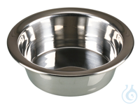 Laboratory bowl, conical/flat bottom, 304, 125 ml This cylindrical, stainless...