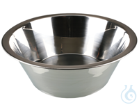 Laboratory bowl, conical/flat bottom, 304, 6650 ml This cylindrical,...