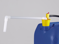 OTAL foot pump PVDF, tube Ø 16mm, pump cap.20l/min OTAL® foot pump with delivery tubes made of...