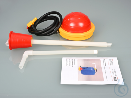OTAL foot pump PVDF, tube &Oslash; 16mm, pump c...