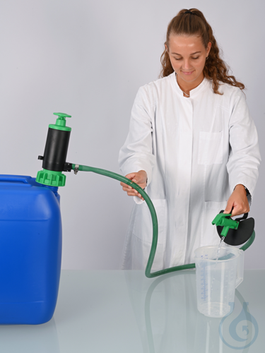 Auslaufschlauch mit Hahn,PumpMasterSaeuren,gruen