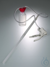 UniSampler with telescope lance, incl. every 5 bottles PP 250 + 500 ml, handvacuum pump and adapter