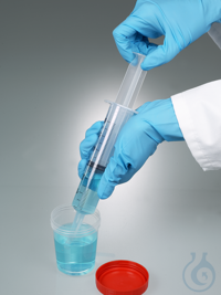 Saugspritze SteriPlast® Die Probenmenge kann auf der aufgedruckten Inhaltsskala gut abgelesen...