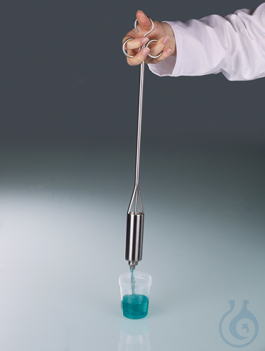 Fluessigkeits-Sammler, Daumenoeffnung, V4A, 50 ml
