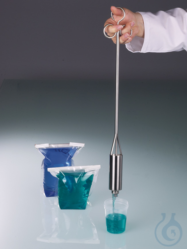 Fluessigkeits-Sammler, Daumenoeffnung, V4A, 50 ml