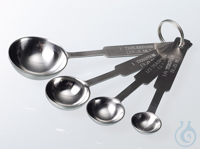 Stainless steel measuring spoons set (1,25-15 ml) Stainless steel measuring spoon in a set of 4,...