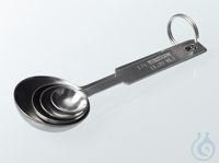 Dosierlöffel Edelstahl Set, (4 Löffel 1,25-15 ml) Dosierlöffel aus Edelstahl im 4er-Set, als...