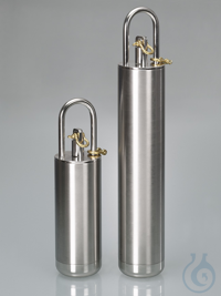 Immersion bomb to DIN 51750 1l, nickel-plated brass without cable Immersion Cylinders For target...