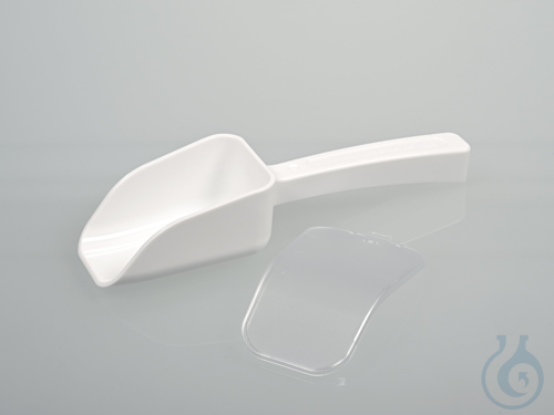 Schaufel LaboPlast, Einweg, PS, 50 ml, mit Deckel