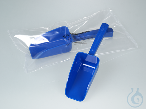 Lebensmittelschaufel, blau, PS, steril, 150 ml