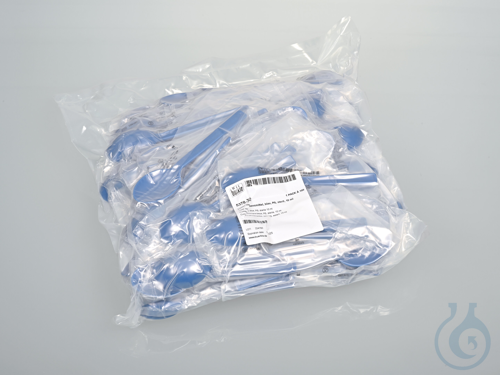 Loeffel fuer Lebensmittel, blau, PS, steril, 10 ml