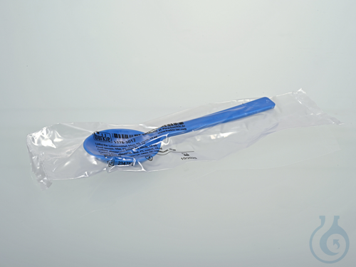 Loeffel fuer Lebensmittel, blau, PS, steril, 10 ml