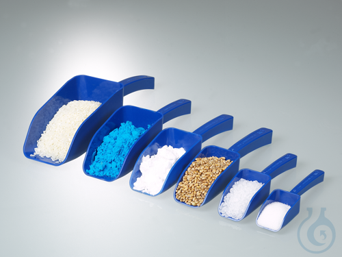 Lebensmittelschaufel, blau, PS, steril, 50 ml
