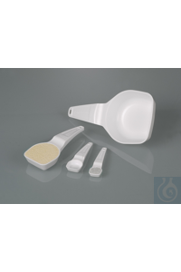Dosing spoons 10 ml, PS, white, sterile Available either in a large package with 100 pieces or...