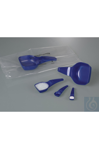 Volumetric spoon 15ml, PS blue detectable, sterile These samplers are not only coloured blue but...