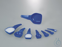 Measuring spoons 0.5 ml, PS, blue Available either in a large package with 100 pieces or 100...