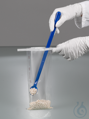 Loeffel f. Lebensmittel, l.G., 20ml, PS blau,st...