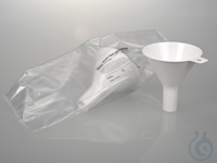 Disposable powder funnel PS, Ø100mm, white,sterile