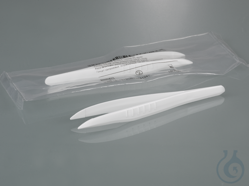 Pinzette Einweg, spitz,130 mm, PS, steril