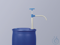 PP barrel pump w/discharge tube, 65 cm, 230ml/str. PP barrel pump with rigid discharge tube....