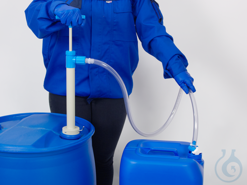 Fasspumpe PP mit Auslaufschlauch und Hahn, 100 cm