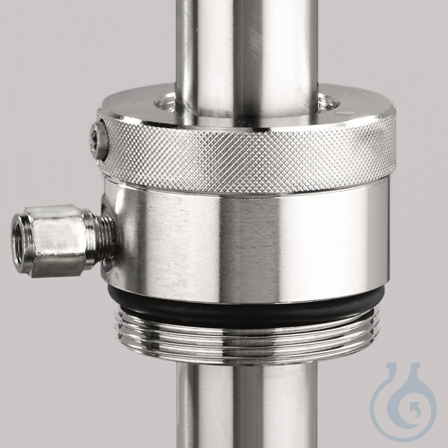 Gastight barrel connector, R2&quot; steel fine,...