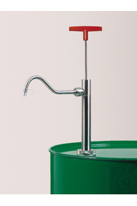 Discharge tube w/ cap nut, stainl. st. barrel pump