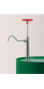 Discharge tube w/ cap nut, stainl. st. barrel pump