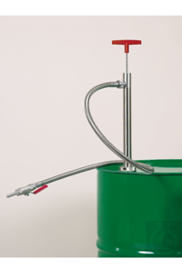 Drum hand pump, stainless steel 910 mm immersion depth with tubing and stopcock Barrel pumps,...