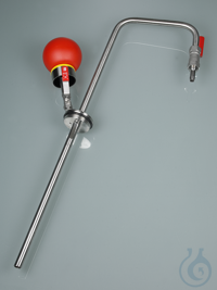 Solvent pomp handbediening 60 cm Delen in contact met medium gemaakt van roestvrij staal (1.4301)...