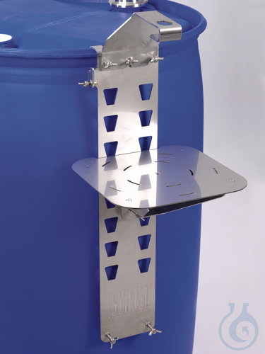 Drum holder for placing filling containers, V2A
