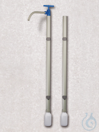 Drain safety stand, 117 cm, inner-Ø 35 mm Residual liquid from pump tubes or samplers can be...