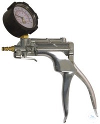 VacuMan Druck-u. Vakuumpumpe, mit Manometer, Alu Einhändig bedienbare Handpumpe zur...