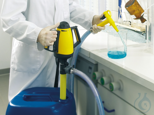 Laborpumpe mit Netzbetrieb, PP/PVC, 100cm, 75l/min