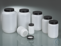 Weithalsdose, rund Die runde Weithalsdose aus transparentem HDPE ermöglicht durch ihre weite...