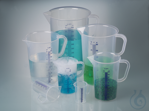 Messbecher mit Henkel, PP, 5000ml, transp. Skala