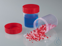 Probenbecher mit Deckel, PP/LDPE, aseptisch, 125ml Die Probenbecher mit Deckel sind...