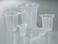 Universele maatbeker PP 1000 ml PP, transparant, autoclaveerbaar Ruimtebesparend, kunnen in...