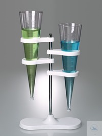Stand for Imhoff sedimentation funnels, from Ø90mm The stand for sedimentation funnels is used to...