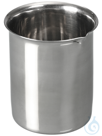 Laboratory beaker stainless steel, AISI 304, 250ml Griffin beaker, stainless steel beaker with...