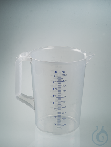 Messkanne Industrie, PP, 2000 ml, geschloss. Griff