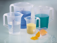 Measuring jug industrial, PP, 5000ml,closed handle Light and handy polypropylene measuring jug is...