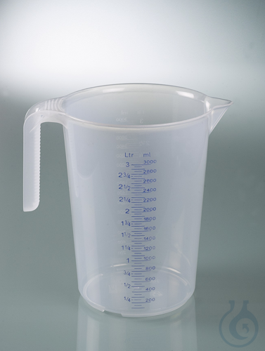 Measuring jug industrial, PP, 3000 ml, stacking