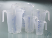 Measuring jug industrial, PP, 500 ml, stacking Light and handy polypropylene measuring jug is...