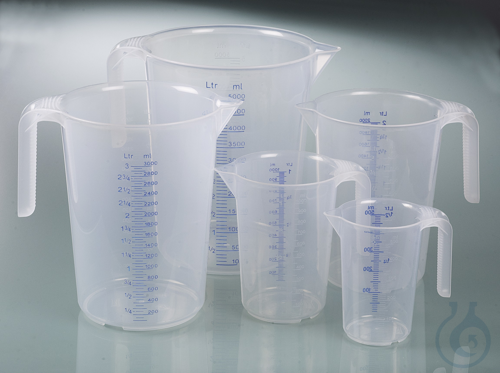 Measuring jug industrial, PP, 3000 ml, stacking