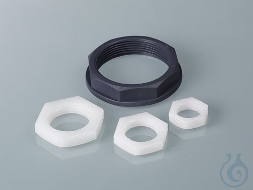 Hexagonal nut, inner thread, PP, 2", SW 70 mm